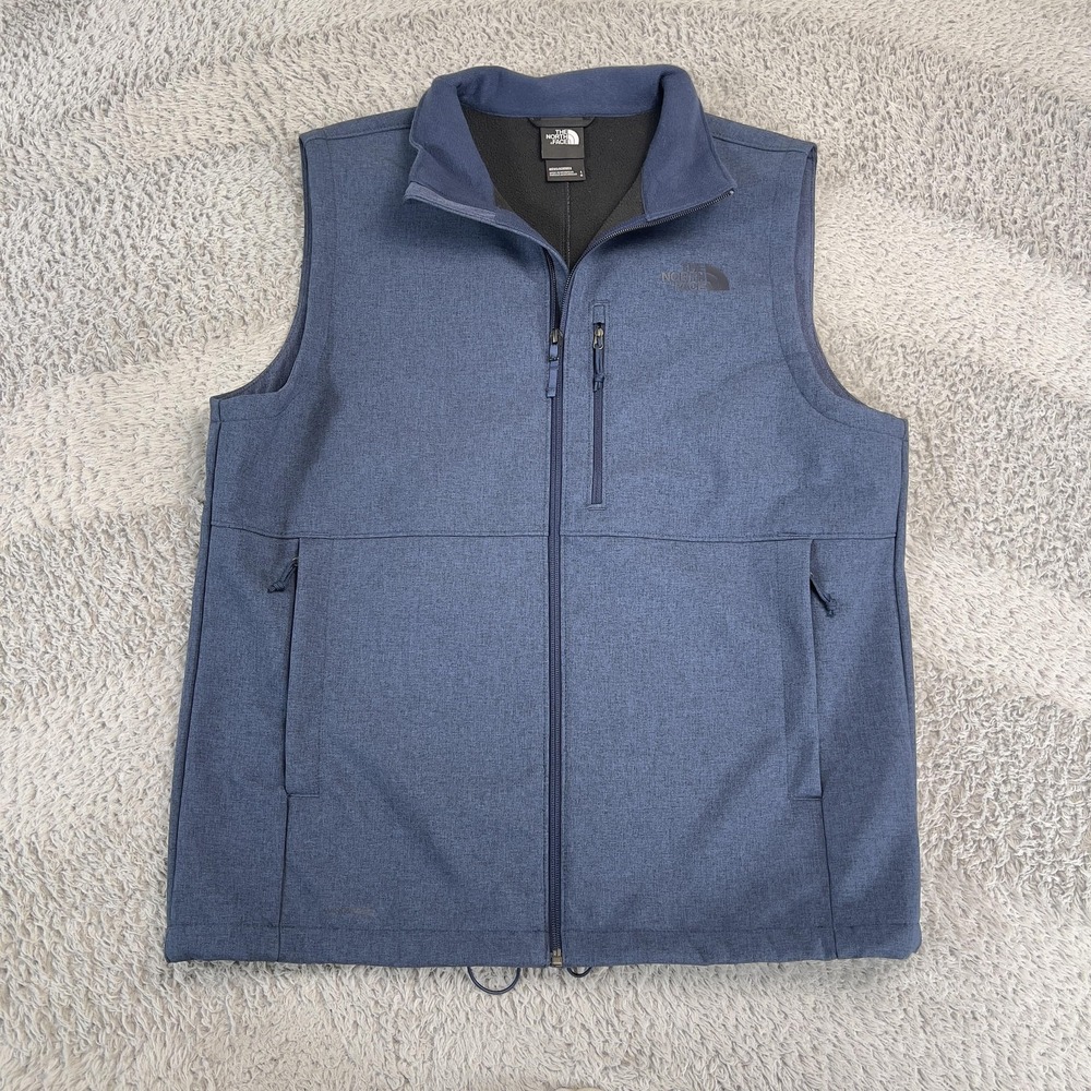 The North Face Apex Bionic Vest Mens L Blue Heather Softshell WindWall NF0A4R2C